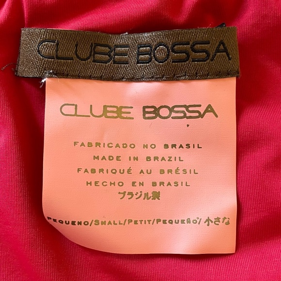 Clube Bossa Halter Tie Floral Leaf One Piece Bathing Swimsuit Size S - Picture 3 of 4